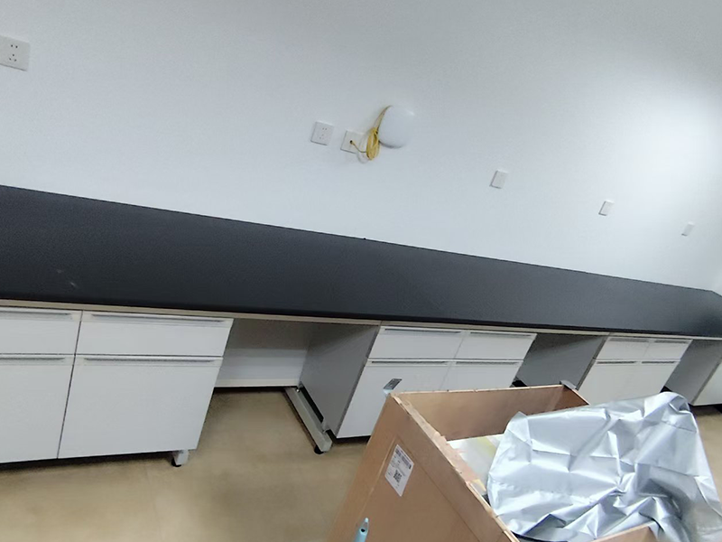 Steel Wood Lab Bench Project Case for Chemistry Laboratory