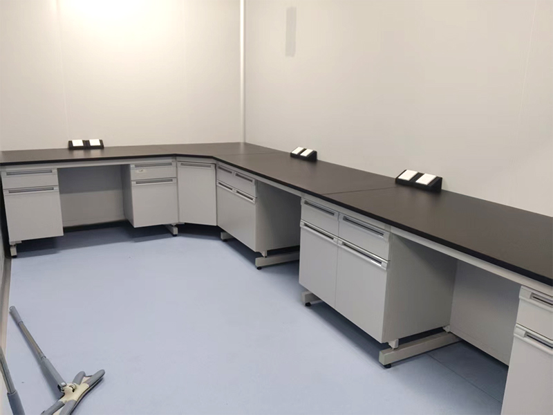HuaJusheng Steel-Wood Lab Bench Case – Pharmaceutical Laboratory