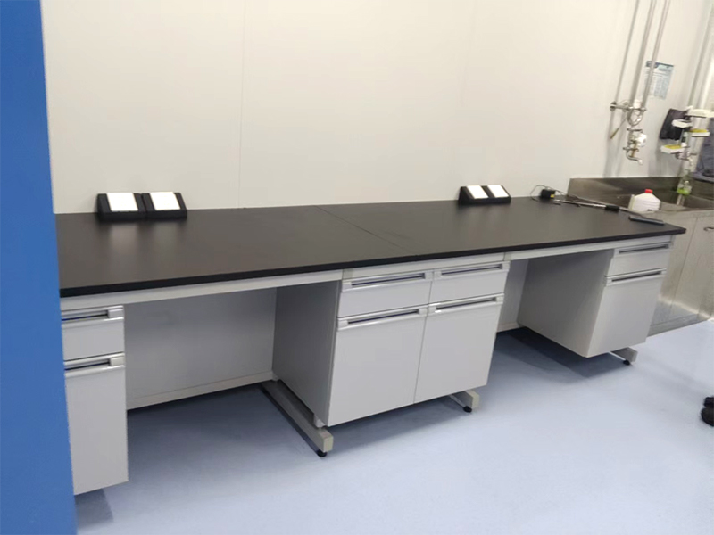 HuaJusheng Steel-Wood Lab Bench Case – Pharmaceutical Laboratory