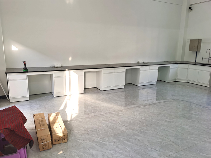 All-Steel Laboratory Workbench Karachi Case — Research Lab Project Showcase