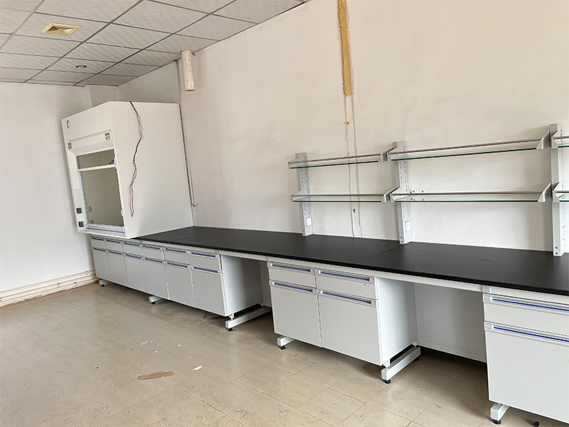 huajusheng Steel-Wood Laboratory Workbench Project｜Pakistan Analytical Laboratory