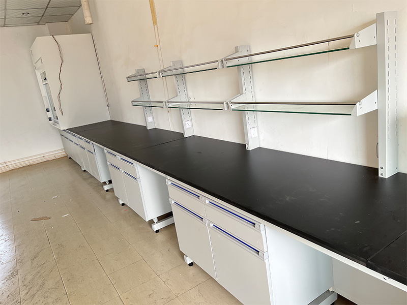 huajusheng Steel-Wood Laboratory Workbench Project｜Pakistan Analytical Laboratory