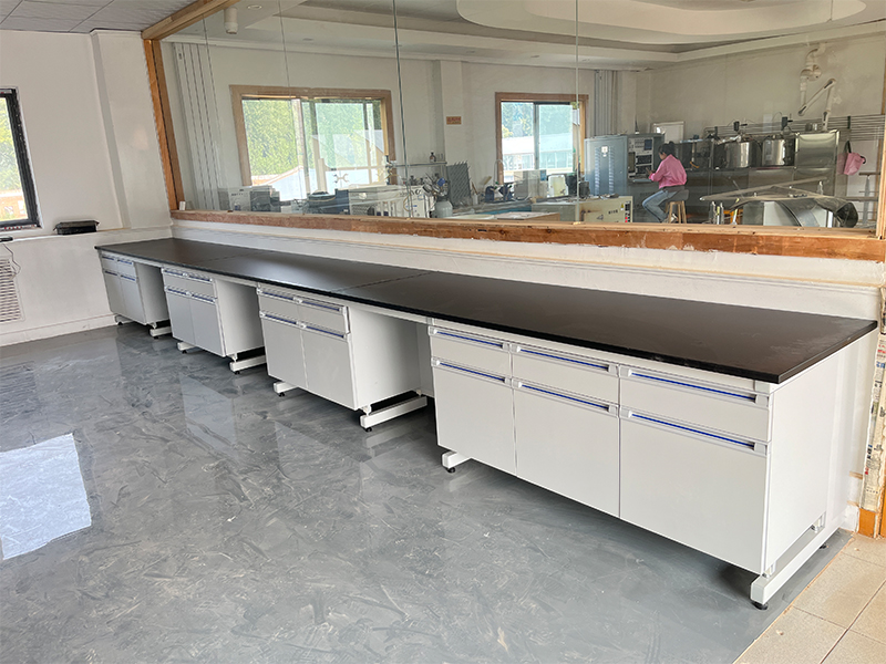 huajusheng Steel-Wood Laboratory Workbench Project｜Pakistan Analytical Laboratory